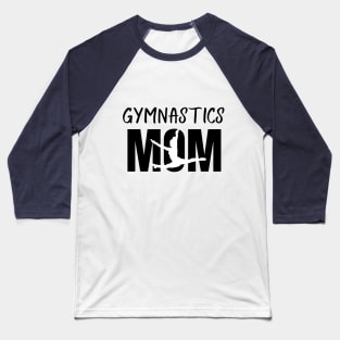 Gymnastics Mom Leap Silhouette Baseball T-Shirt